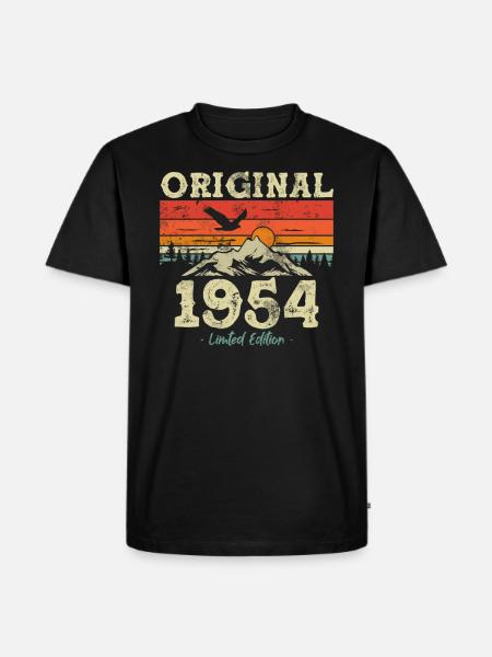 Birthday present 1954 - Men's Premium Organic T-Shirt - black