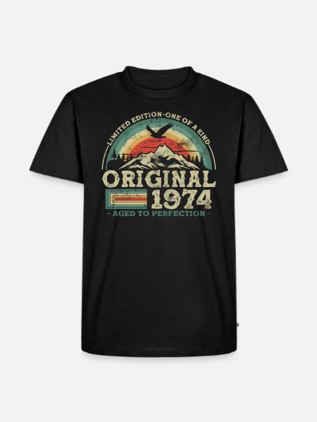 Anniversary 1974 - Men's Premium Organic T-Shirt - black