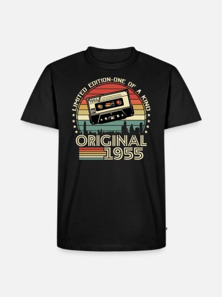Classic Gift '55 - 68/69 Years - Men's Premium Organic T-Shirt - black