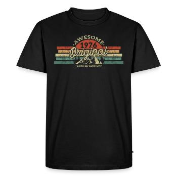 Cadeau d’anniversaire 1976 Édition Limitée - T-shirt Premium bio Homme - noir - Devant - Nico (187cm)