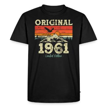 Édition originale anniversaire de 1961 - T-shirt Premium bio Homme - noir - Devant - Nico (187cm)