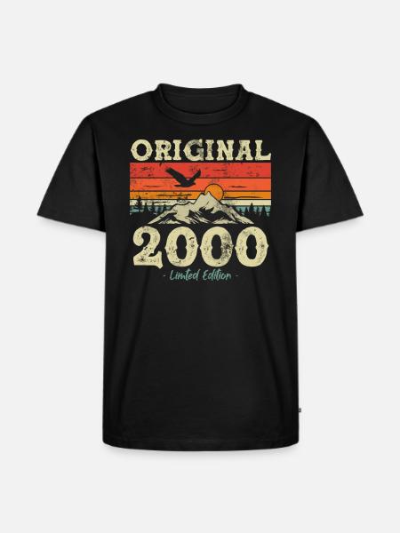 Birthday present 2000 23/24 years - Men's Premium Organic T-Shirt - black