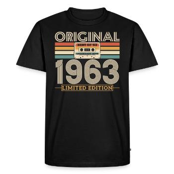 Vintage Jubilee 1963 - Édition Rétro Limitée - T-shirt Premium bio Homme - noir - Devant - Nico (187cm)