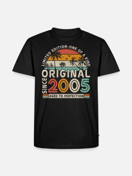 Original 2005 - 18th birthday - Men's Premium Organic T-Shirt - black