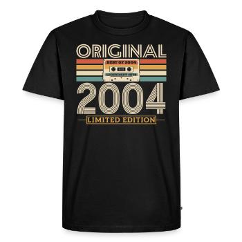 Original birthday gift 2004 19/20 years - Men's Premium Organic T-Shirt - black - Front - Nico (187cm)