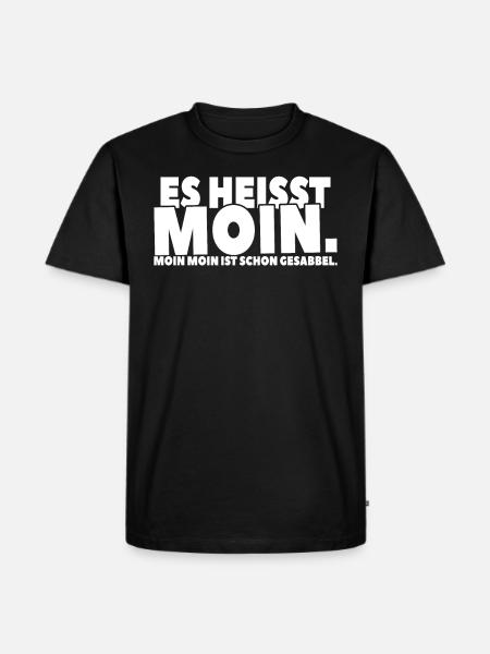 Moin³: Gesabbel und mehr - Männer Premium Bio T-Shirt - Schwarz