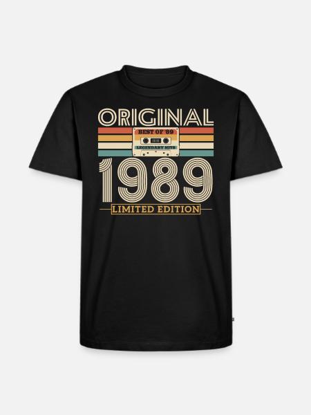 Legendary year 1989 - Men's Premium Organic T-Shirt - black