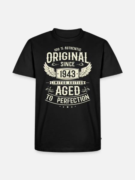 Millésime légendaire 1943 - T-shirt Premium bio Homme - noir
