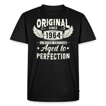 1964 - Timeless Legend - Men's Premium Organic T-Shirt - black - Front - Nico (187cm)