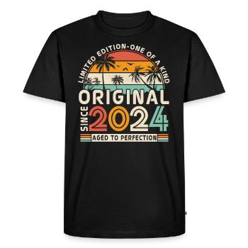 Légendes 2024 - T-shirt Premium bio Homme - noir - Devant - Nico (187cm)