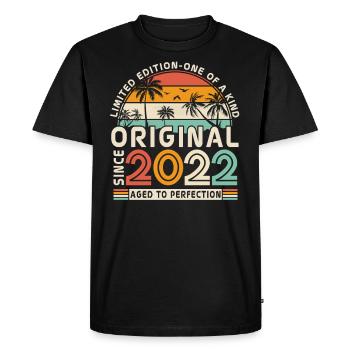 Legendary 2022 - Men's Premium Organic T-Shirt - black - Front - Nico (187cm)