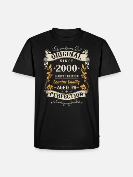 Legendary 23rd birthday in 2000 - Men's Premium Organic T-Shirt - black