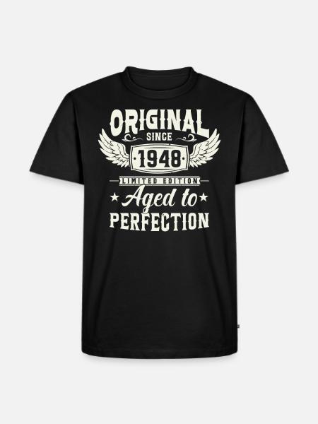 Legendary 75th birthday in 1978 - Men's Premium Organic T-Shirt - black