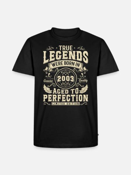 Legends since 2003 - Men's Premium Organic T-Shirt - black