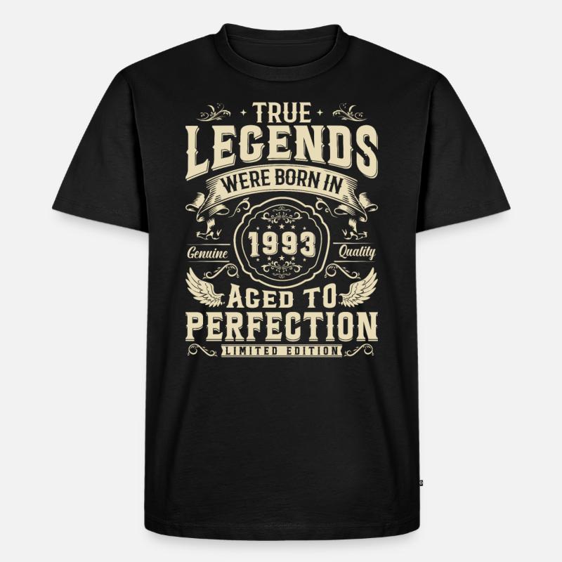 Legendär seit '93 - Männer Premium Bio T-Shirt - Schwarz