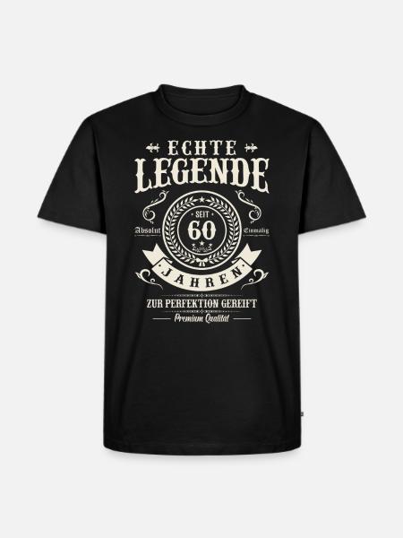 Legenden der 60er - Männer Premium Bio T-Shirt - Schwarz