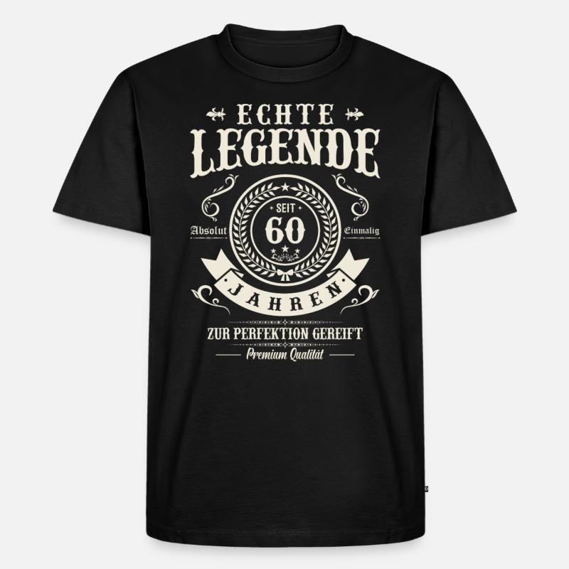 Legenden der 60er - Männer Premium Bio T-Shirt - Schwarz