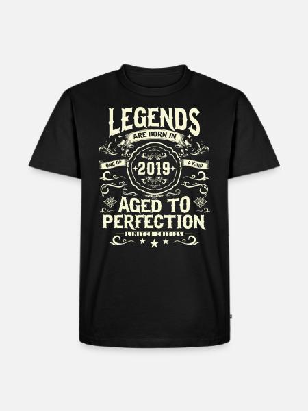Legendary 2019 birthday look - Men's Premium Organic T-Shirt - black