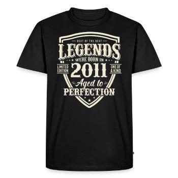 Vintage Vintage 2011 Cadeau d’anniversaire - T-shirt Premium bio Homme - noir - Devant - Nico (187cm)