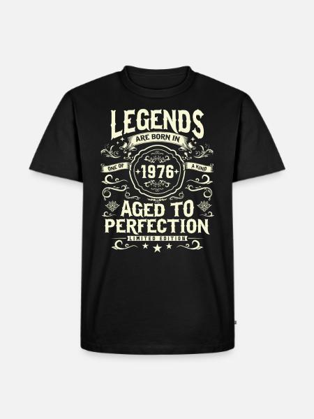 Legendary year of birth '76 - Men's Premium Organic T-Shirt - black