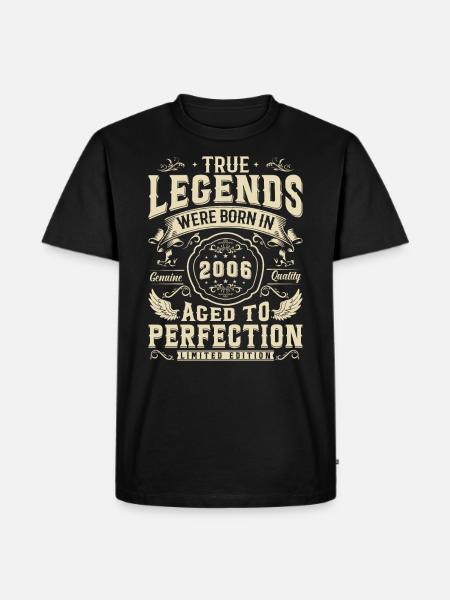 Legendary Birthday Gift 2006 - Men's Premium Organic T-Shirt - black