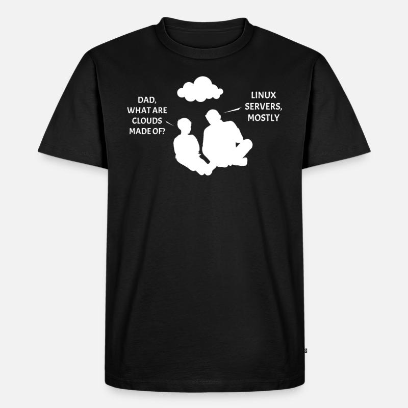 Serveur Linux Cloudscape - T-shirt Premium bio Homme - noir