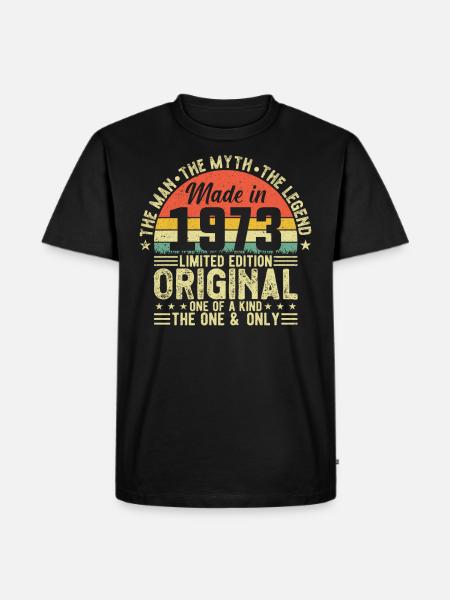 Legendary since 1973 - Men's Premium Organic T-Shirt - black