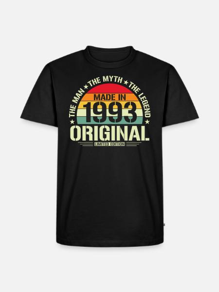 Mythos 1993 Limited Edition - Men's Premium Organic T-Shirt - black