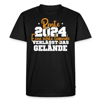 Légende 2024 : Adieu ! - T-shirt Premium bio Homme - noir - Devant - Nico (187cm)