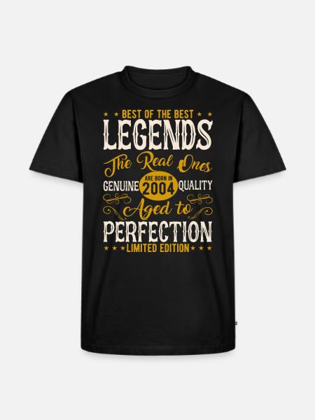 Cadeau Millésime 2004 - T-shirt Premium bio Homme - noir