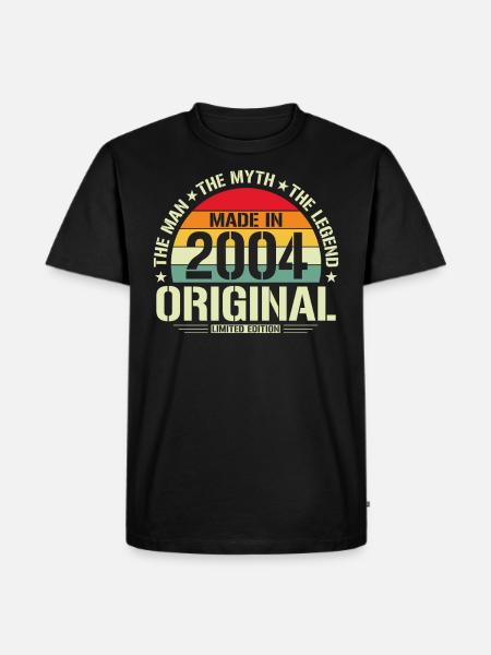 Legendary since 2004 - Men's Premium Organic T-Shirt - black