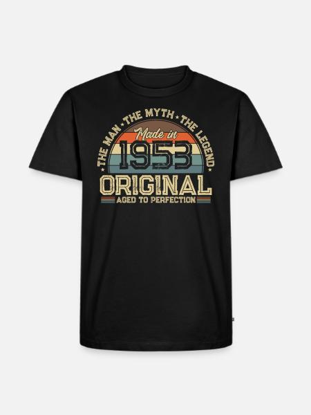 Legendary Birthday Boy '53 - Men's Premium Organic T-Shirt - black