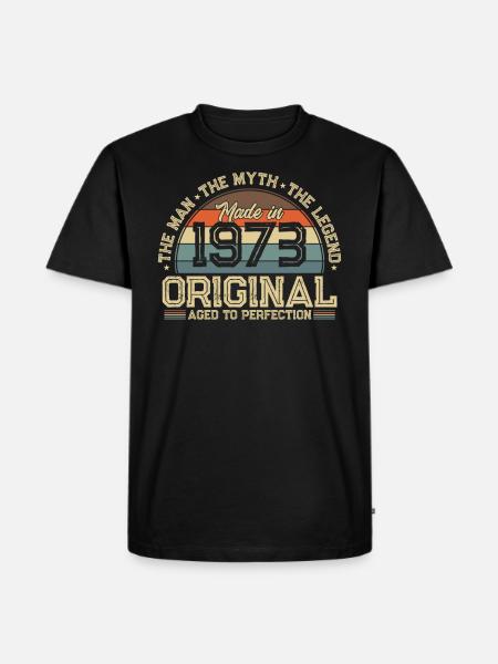 Legendary 1973 Legacy - Men's Premium Organic T-Shirt - black
