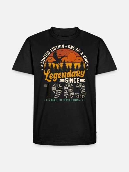 1983 - Year of Legends - Men's Premium Organic T-Shirt - black