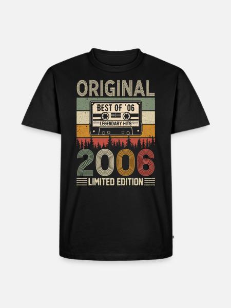 Anniversaire original de 2006 - T-shirt Premium bio Homme - noir