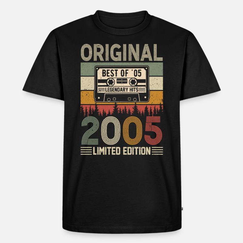 Millésime 2005 Anniversaire - T-shirt Premium bio Homme - noir