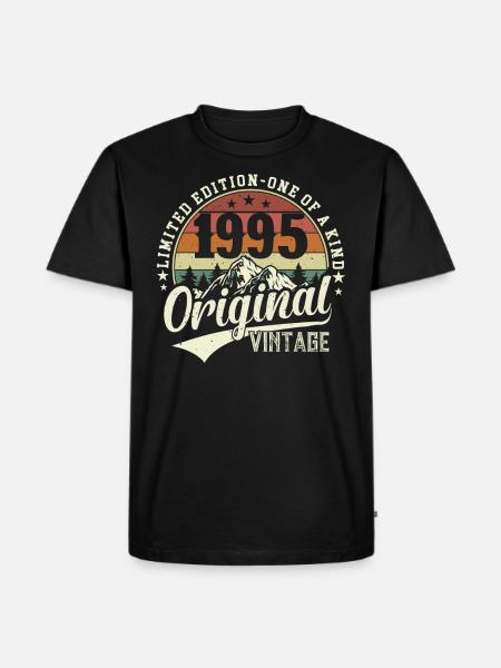 Legendary 1995 - Timeless Retro Vibes - Men's Premium Organic T-Shirt - black