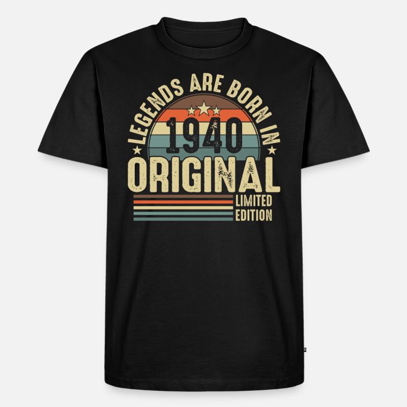 1940 - Ein legendäres Erbe - Männer Premium Bio T-Shirt - Schwarz
