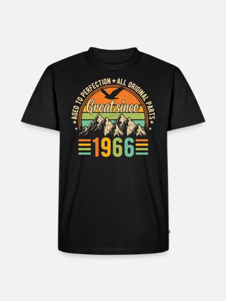 1966 - A legendary year - Men's Premium Organic T-Shirt - black