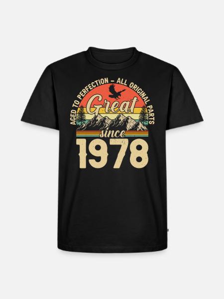1978 - Un millésime - T-shirt Premium bio Homme - noir