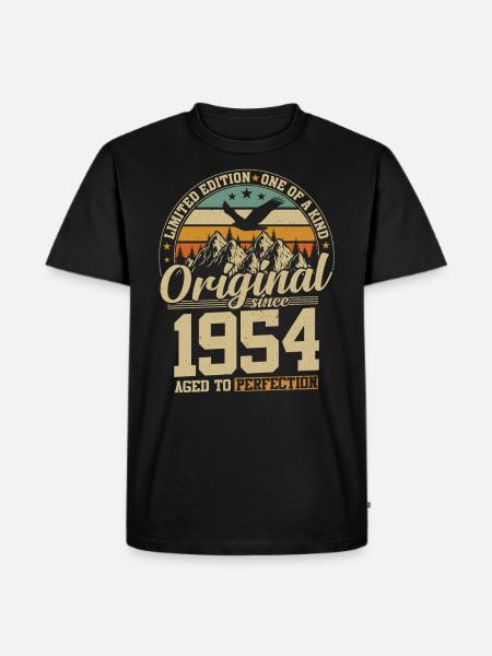 Legendary 70th birthday 1954 - Men's Premium Organic T-Shirt - black