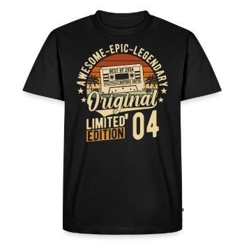 Élégant 2004 Vintage anniversaire Shir - T-shirt Premium bio Homme - noir - Devant - Nico (187cm)