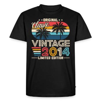 Legendary 2014 - Men's Premium Organic T-Shirt - black - Front - Nico (187cm)
