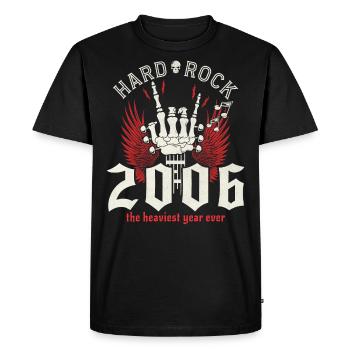 Rock Year 2006 Party Musician 18 Year Anniversary - Men's Premium Organic T-Shirt - black - Front - Nico (187cm)