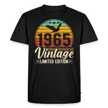 Légendaire 59e anniversaire 1965 - T-shirt Premium bio Homme - noir - Devant - Nico (187cm)