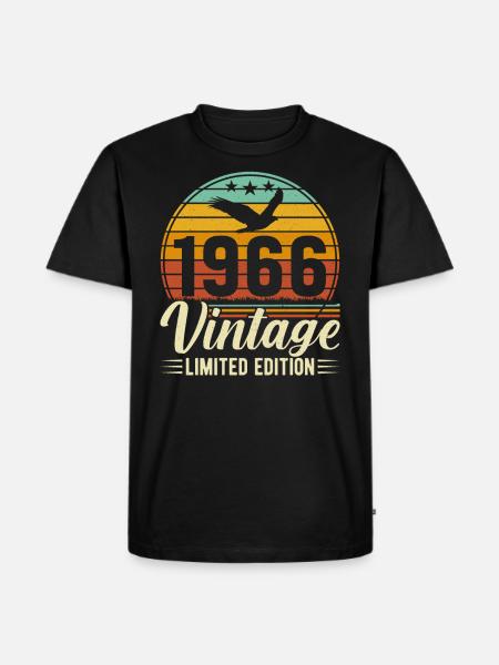 Millésime 1966 Anniversaire - T-shirt Premium bio Homme - noir