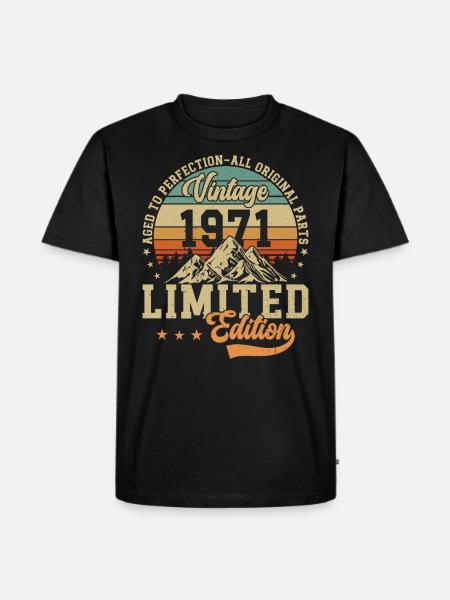 Legendary 53rd birthday 1971 - Men's Premium Organic T-Shirt - black