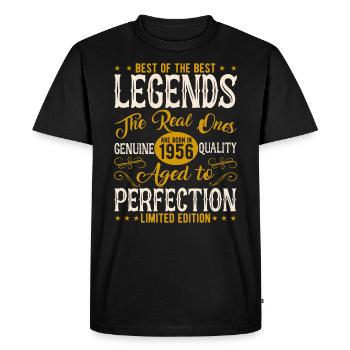 Vintage 1956 Edition Limitée - T-shirt Premium bio Homme - noir - Devant - Nico (187cm)