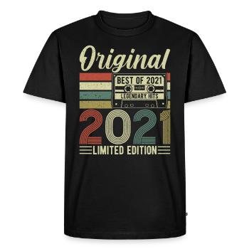 Légendaire 3e anniversaire Année 2021 - T-shirt Premium bio Homme - noir - Devant - Nico (187cm)