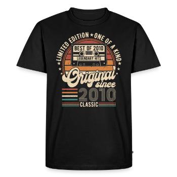 Légendaire 14e anniversaire de 2010 - T-shirt Premium bio Homme - noir - Devant - Nico (187cm)